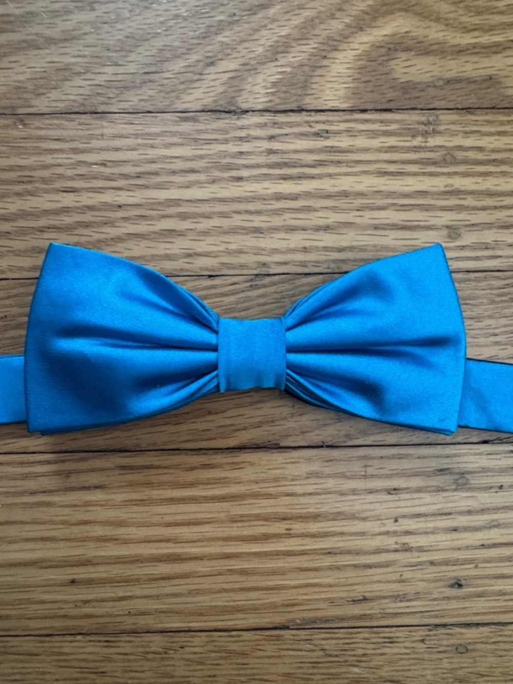George Teal Satin Bow Tie
